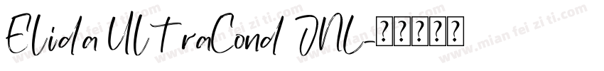 Elida UltraCond JNL字体转换
